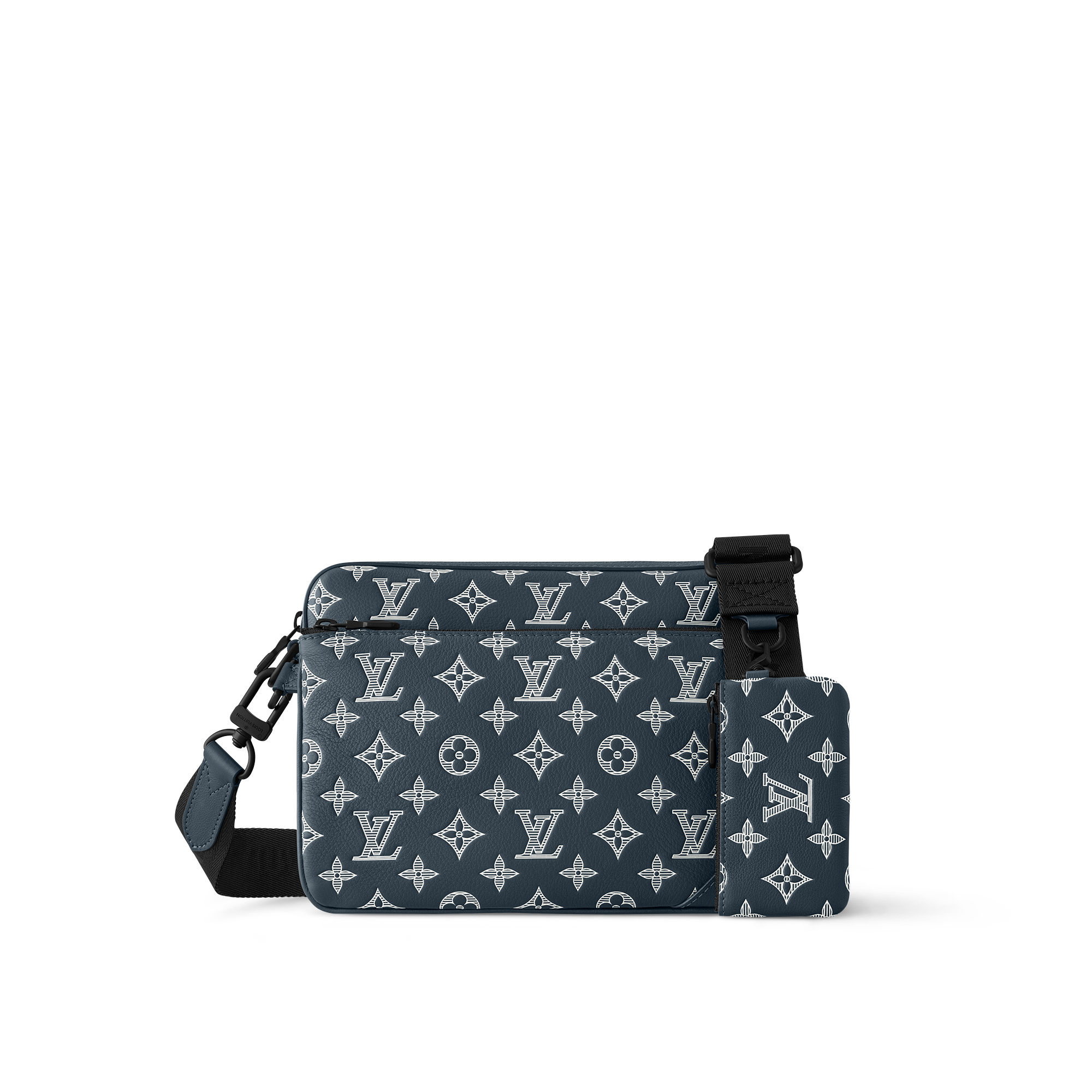 Louis vuitton blue and white checkered bag online